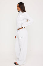 Not Changing Wide Leg Sweatpants Grey Marle