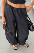 Off The Record Low Rise Pants Black