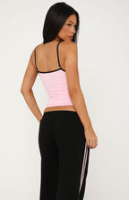 Breaking Your Heart Singlet Top Pink