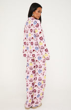 Pillow Talk Printed Long Sleeve Pyjama Set Piece Of Cake