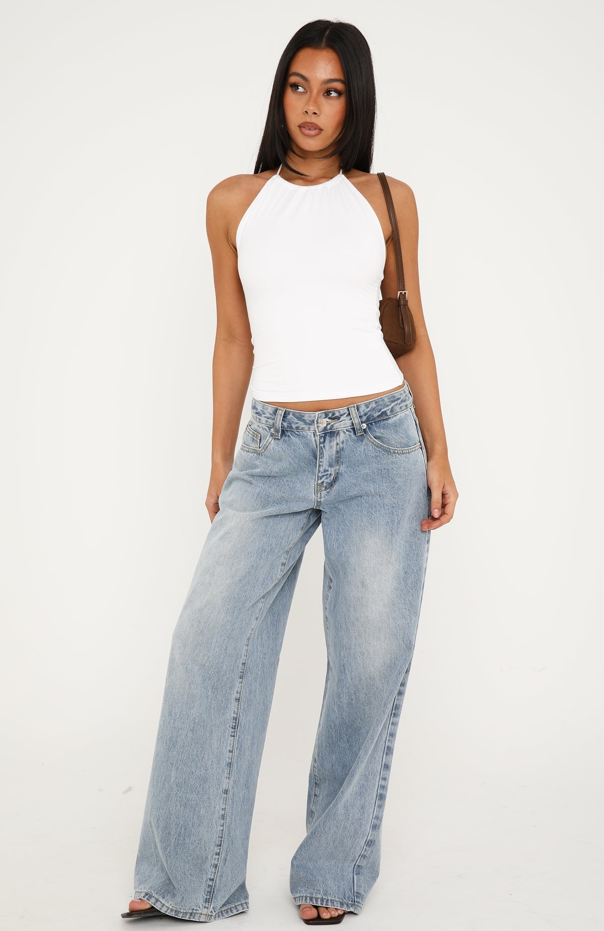 Quiet State Halter Top White