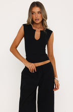 Something Cute Top Black