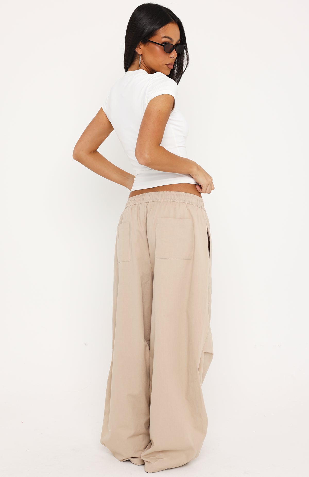 Say When Barrel Leg Pants Stone