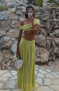 Amore Ease Maxi Skirt Pistachio Mist