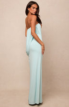 Soulmates Strapless Maxi Dress Aqua