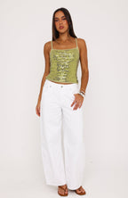 Sweet Like That Sequin Knit Top Pistachio