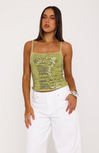 Sweet Like That Sequin Knit Top Pistachio
