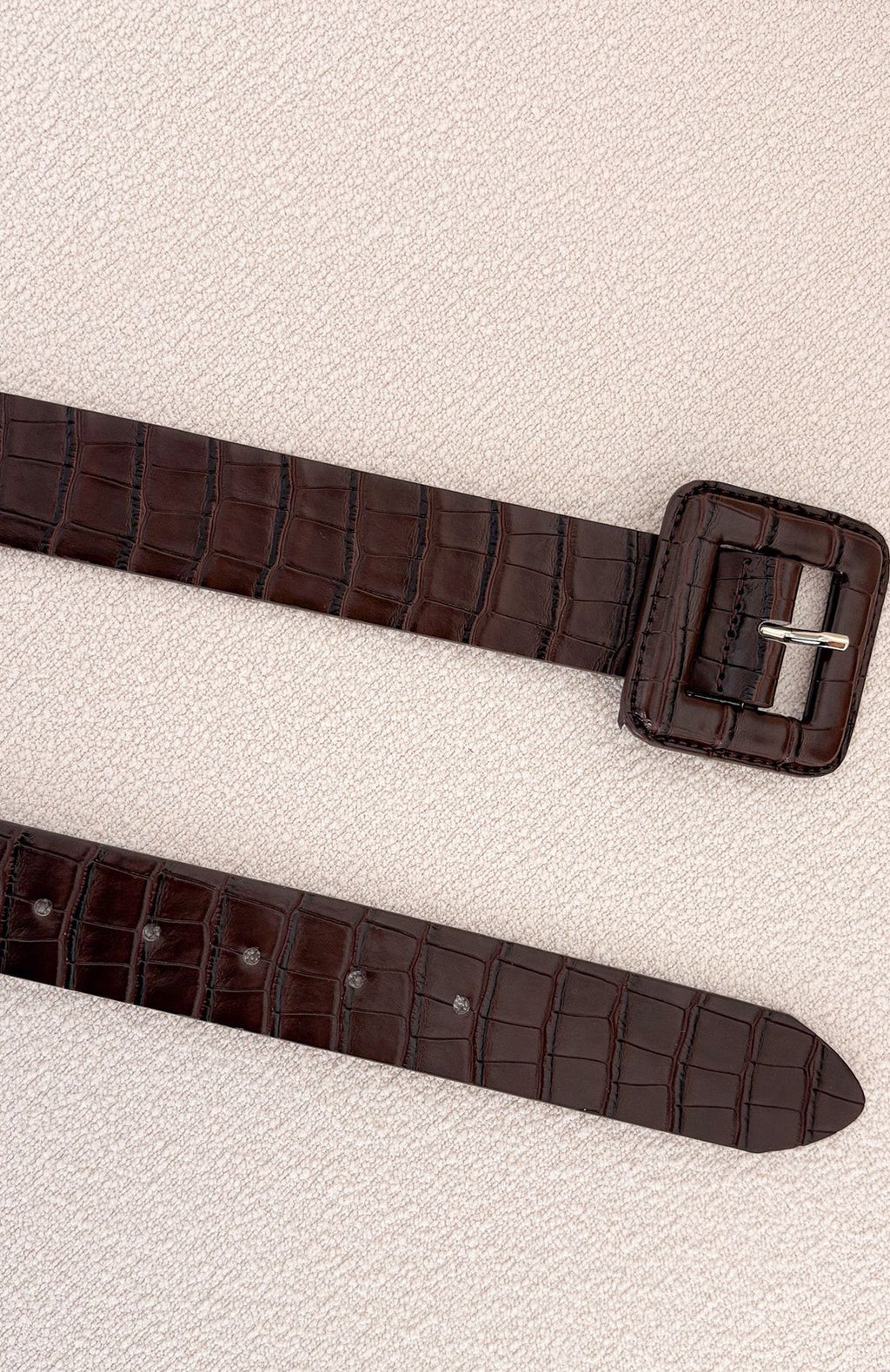 Eloise Belt Chocolate Croc