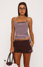Telling You Lies Lounge Shorts Chocolate