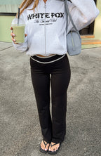 The Social Club Hayley Straight Leg Pants Black