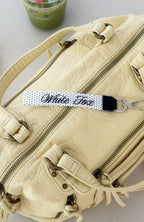 The Social Club Miley Strap Keychain White/Polka Dot