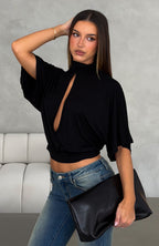 Ticket To Paradise Short Sleeve Top Black