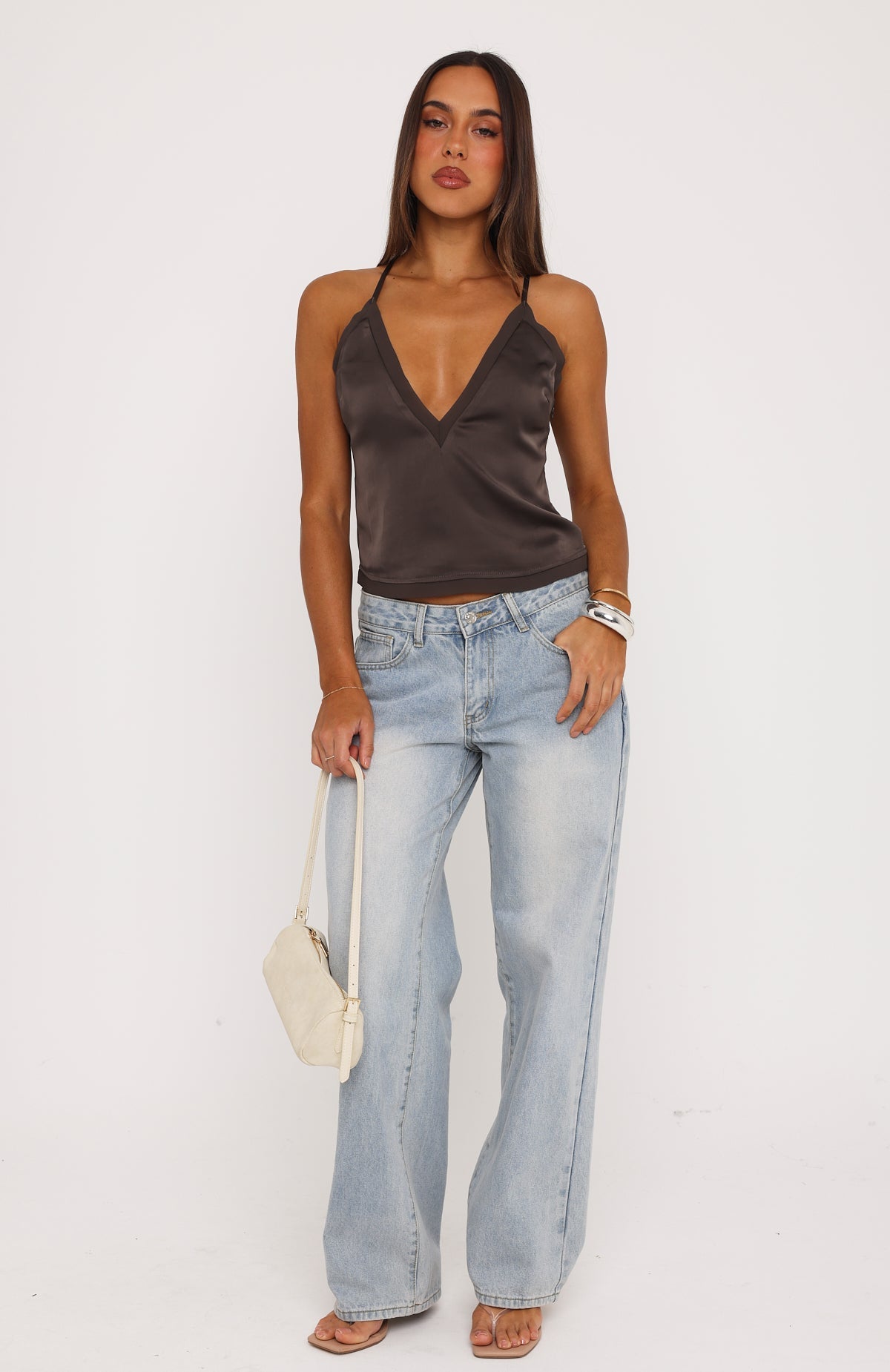 Transparent Heart Top Charcoal