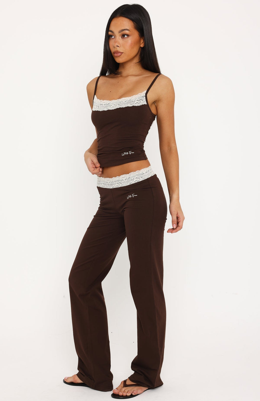 Tune In Straight Leg Pants Chocolate