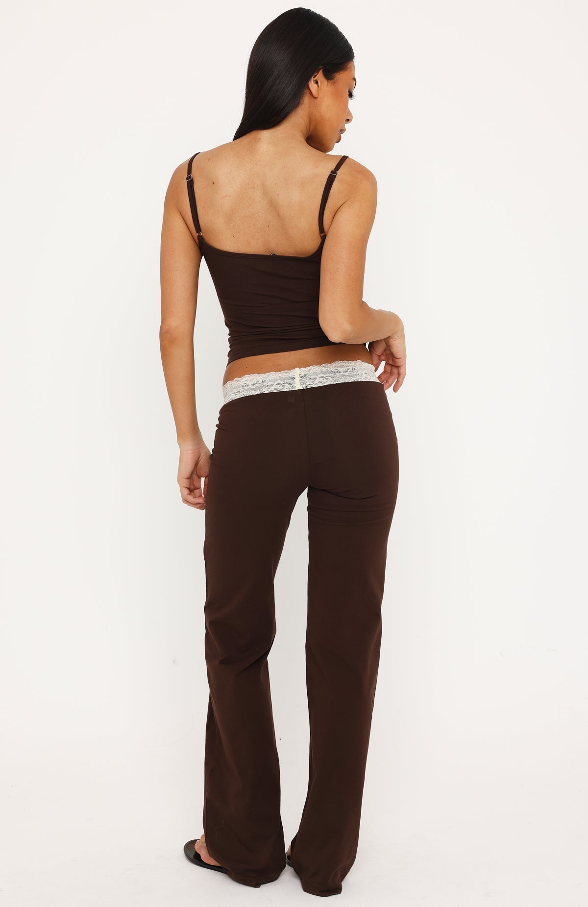 Tune In Straight Leg Pants Chocolate