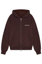 Test Drive Boxy Zip Front Hoodie Chocolate