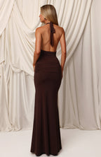 Veloura Maxi Dress Chocolate