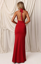 Veloura Maxi Dress Red