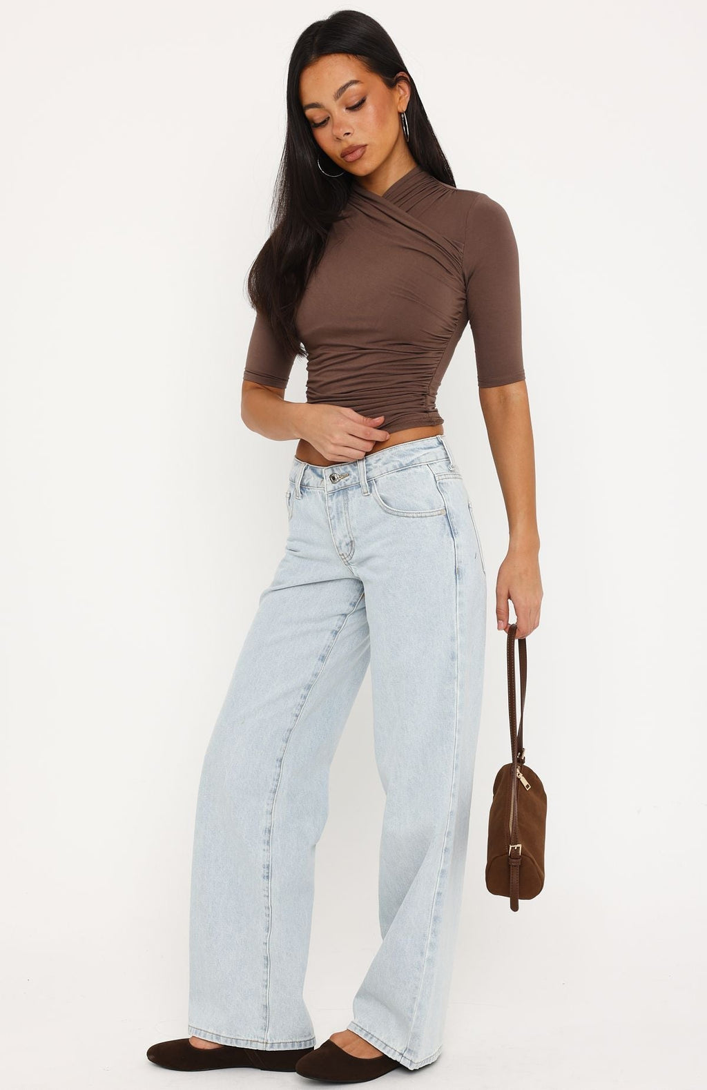 Chelsea Low Rise Straight Leg Jeans Glacier Blue Wash