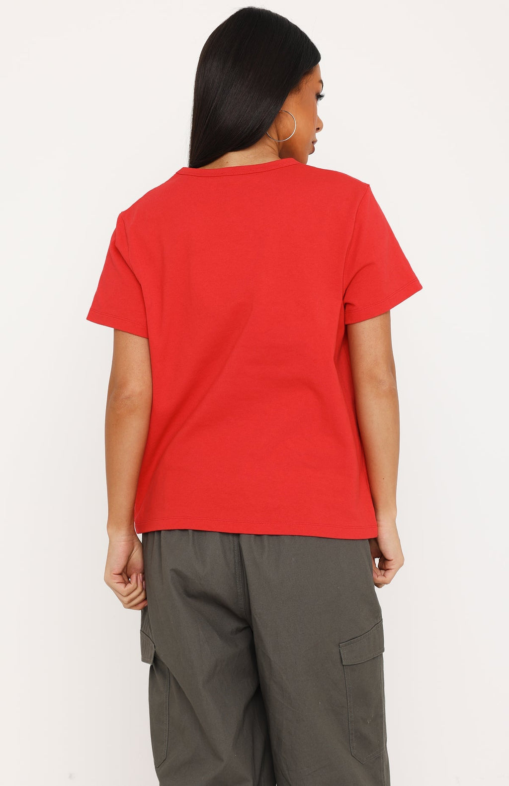 Walking Plot Twist Tee Red