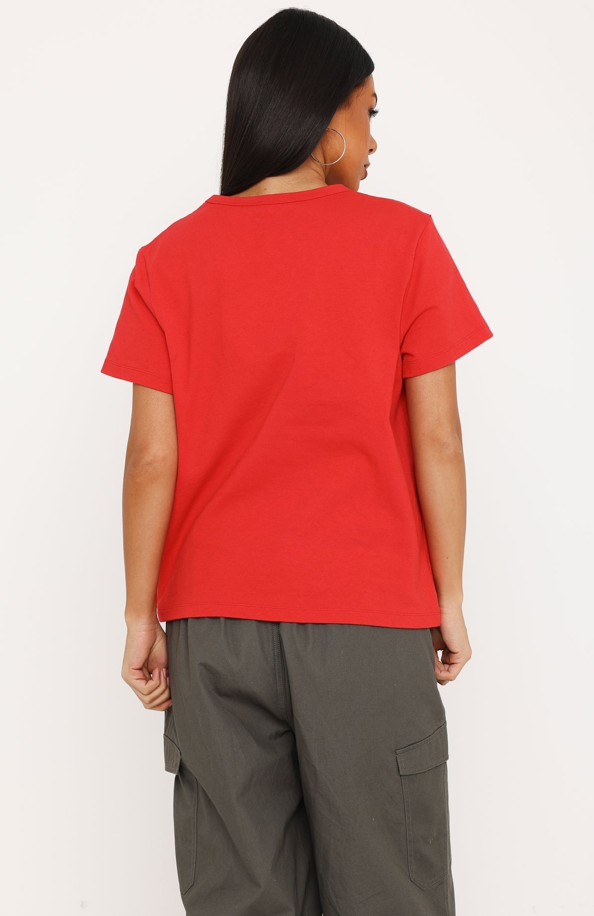 Walking Plot Twist Tee Red