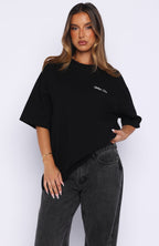 At Second Glance Oversized Tee Black