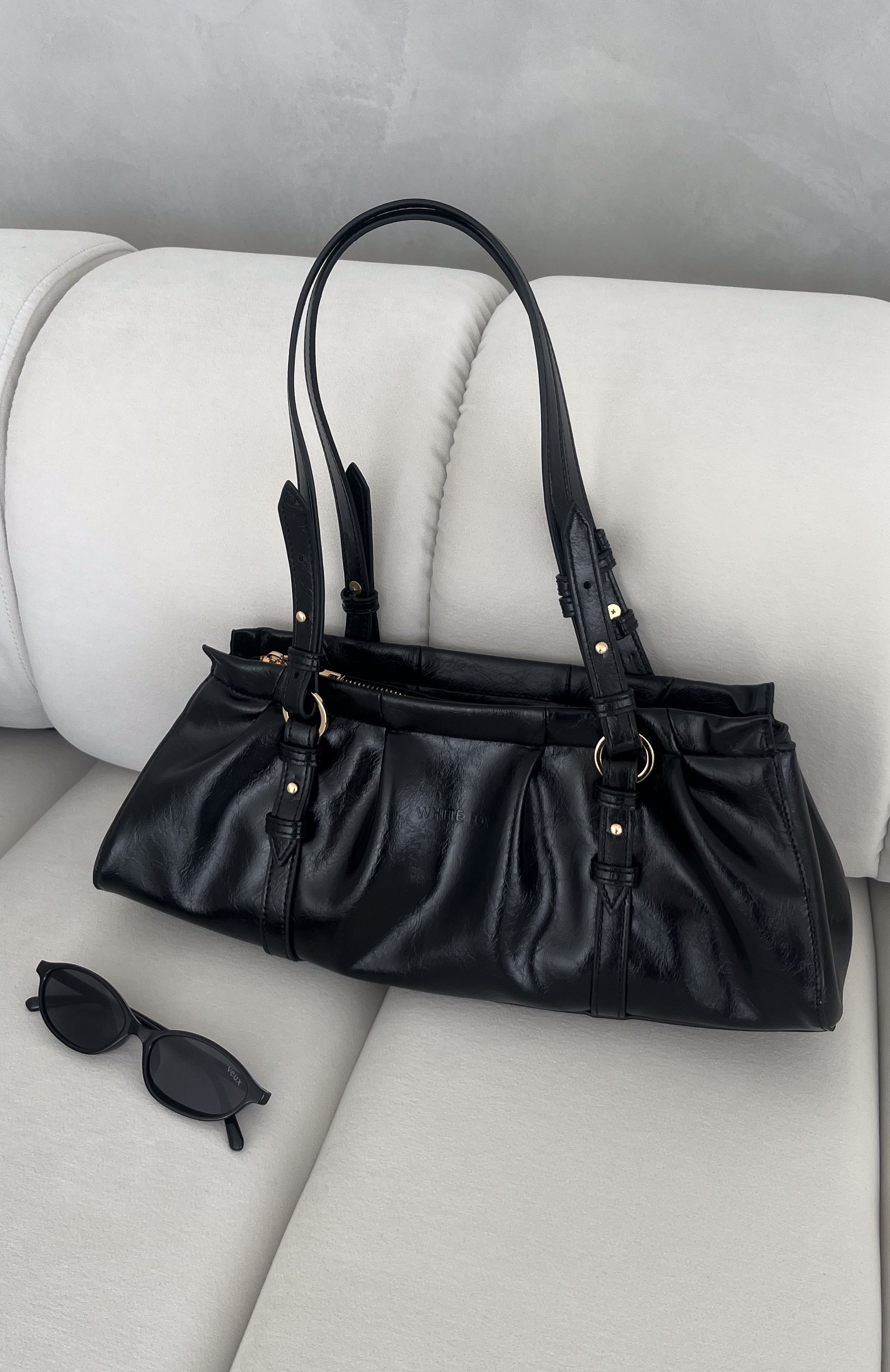 Aveline Shoulder Bag Black PU