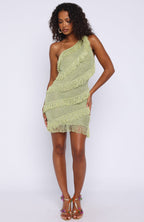 Balaeric Knit Mini Dress Salted Lime