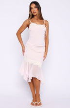 Blissfully Bold Lace Cami Top Pale Pink