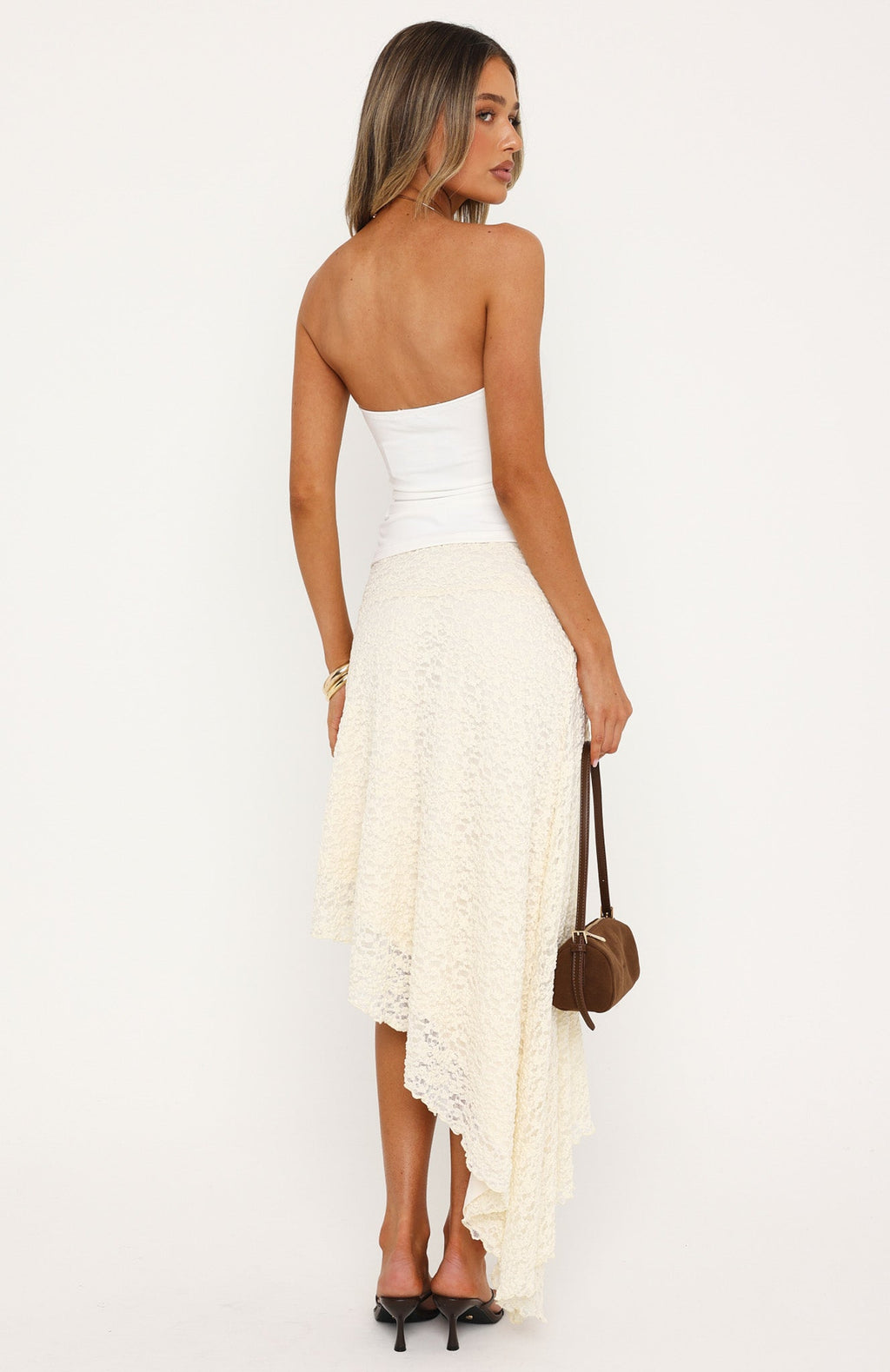 Blushed Baby Midi Skirt Cream