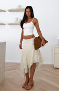 Blushed Baby Midi Skirt Cream