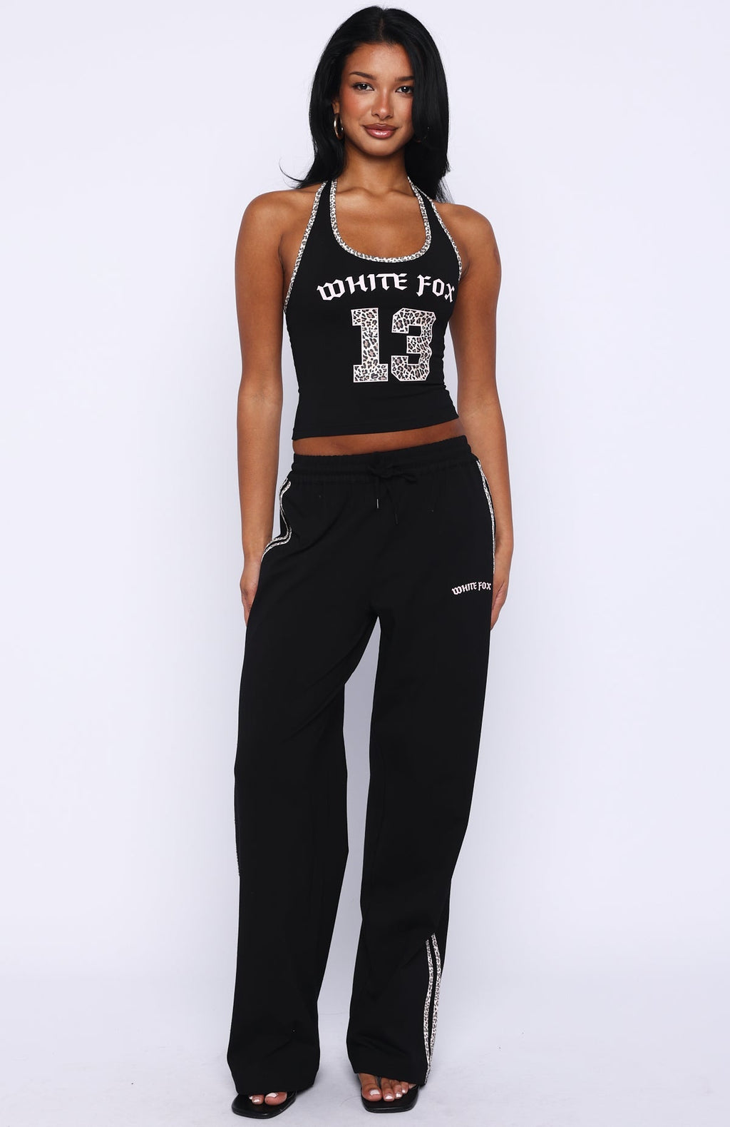 Boss Babe Vibes Track Pants Black