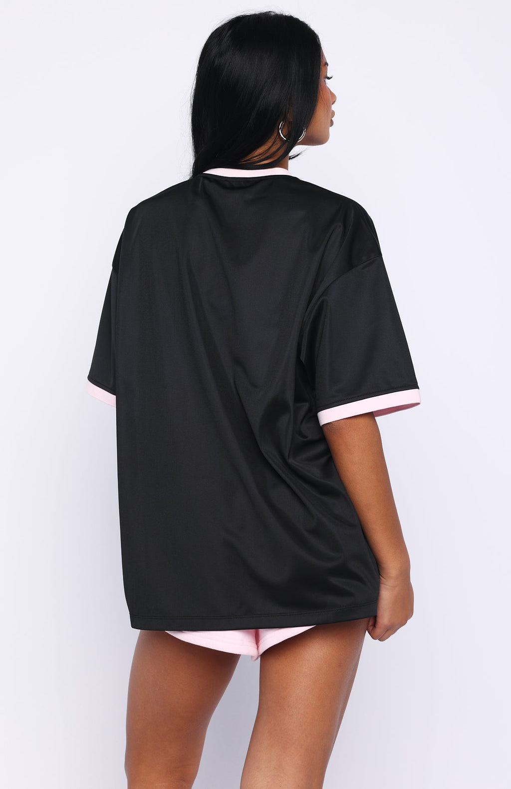 Boss Babe Vibes Oversized Jersey Black