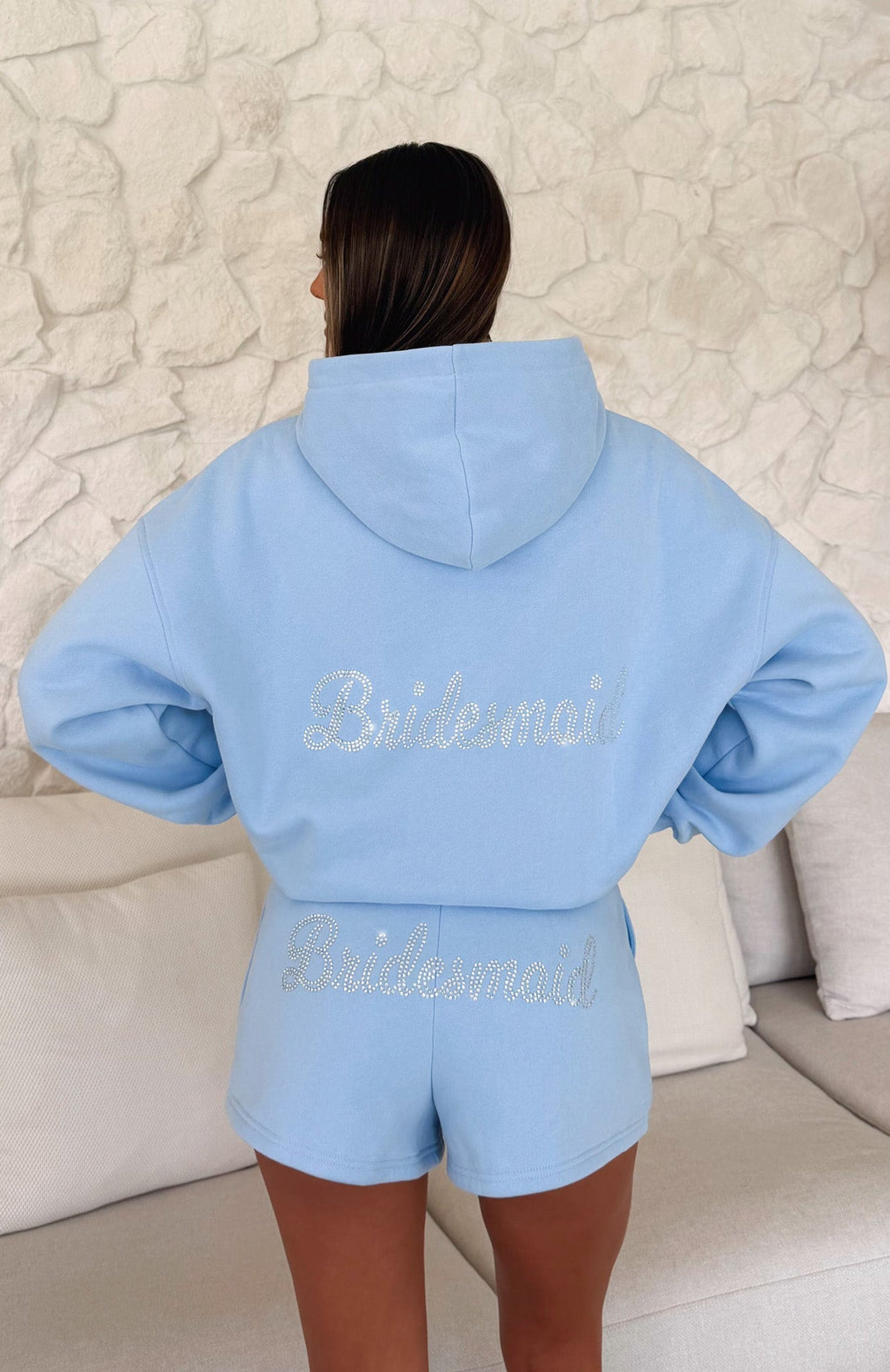Bridal Party Lounge Shorts Light Blue