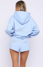 Bridal Party Oversized Hoodie Light Blue