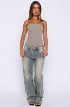 Bye Girl Strapless Bustier Taupe