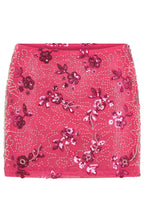 Capri Cove Beaded Mini Skirt Pink