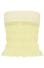 Changed Your Mind Strapless Top Lemon