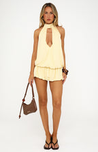 She Wolf Mini Dress Lemon