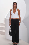 Claim You As Mine Pants Black Pinstripe