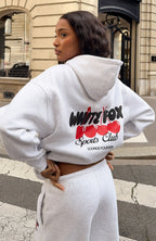 Club 14 Cassie Boxy Hoodie Grey Marle