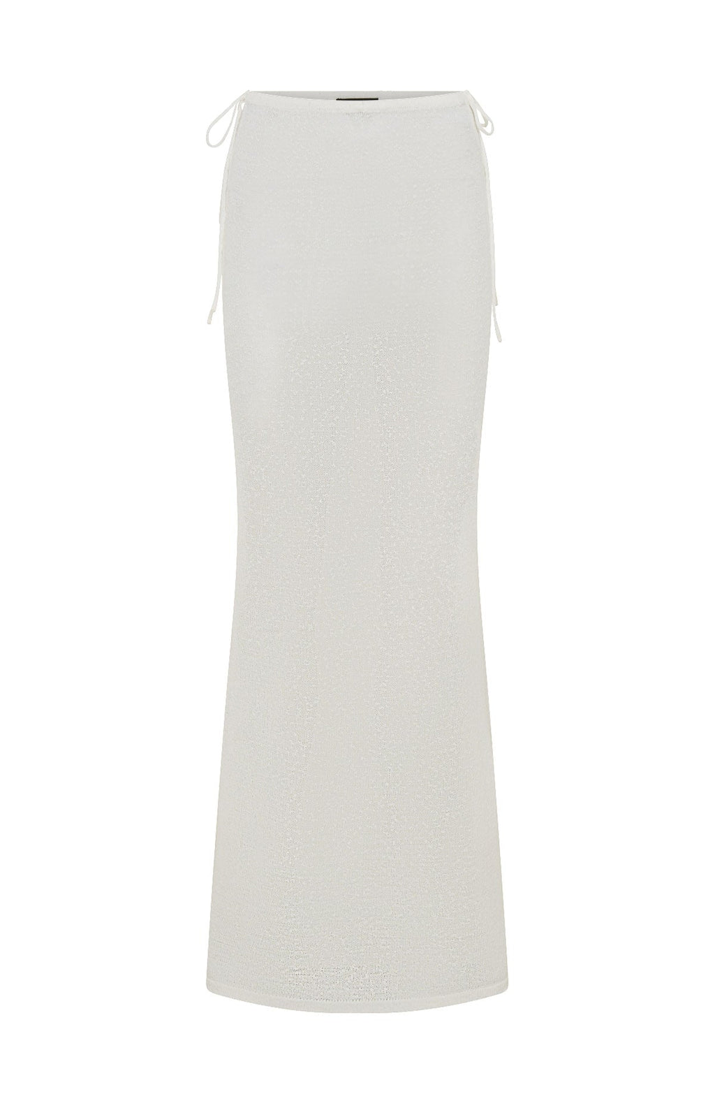 Costa Del Sol Knit Maxi Skirt White