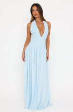 Dancing Dazzle Maxi Dress Baby Blue