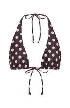 Danica Bikini Top Choc/Cream Polka Dot