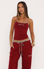 Dare To Say Halter Top Wine