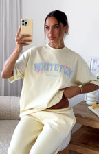 Daydreamers Madeline Oversized Tee Lemon