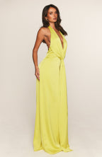 Delicate Delight Maxi Dress Chartreuse