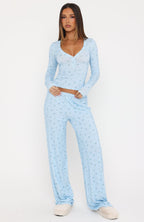Dreamy Pyjama Pants Blue Ditsy