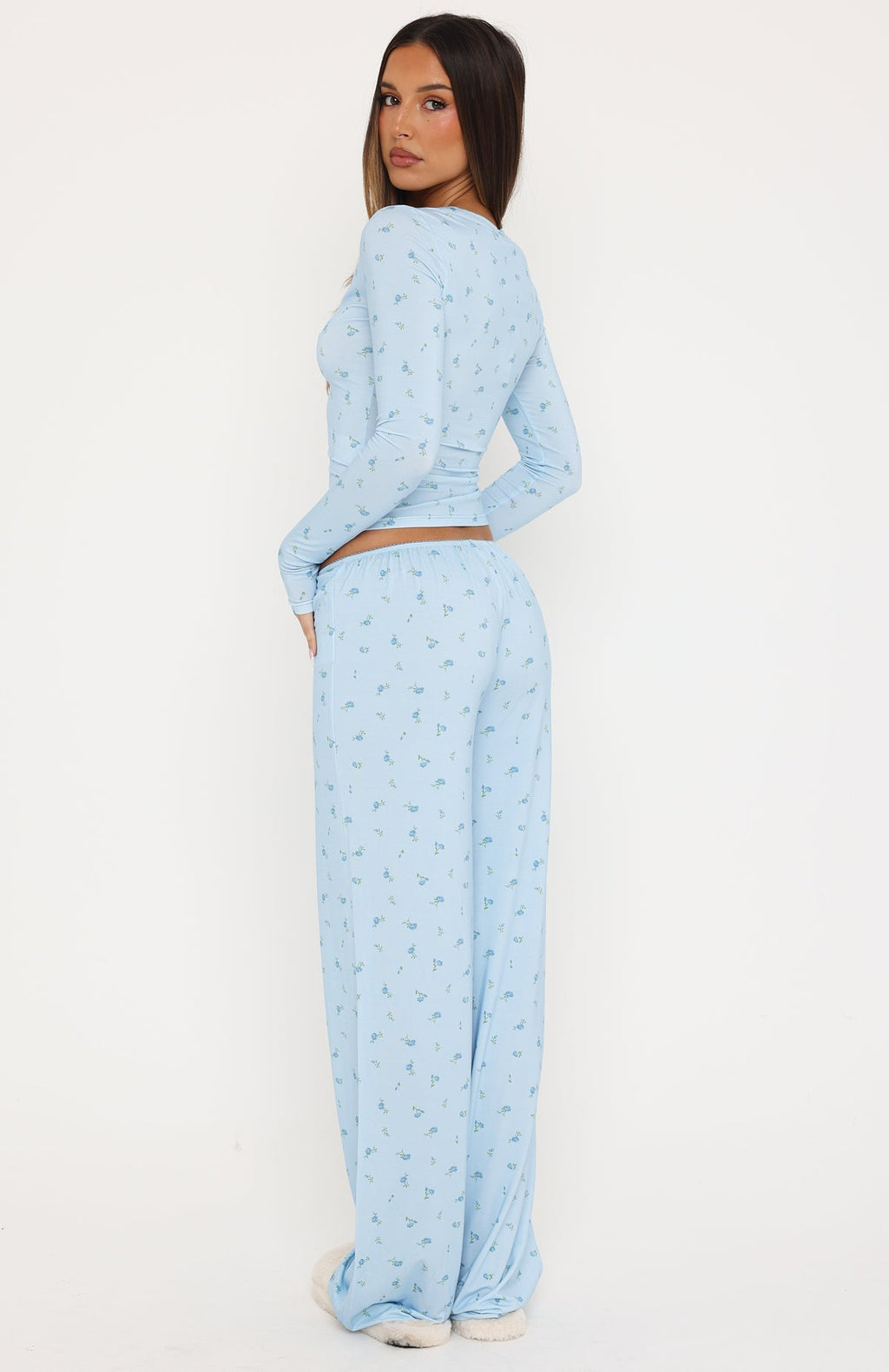 Dreamy Pyjama Pants Blue Ditsy