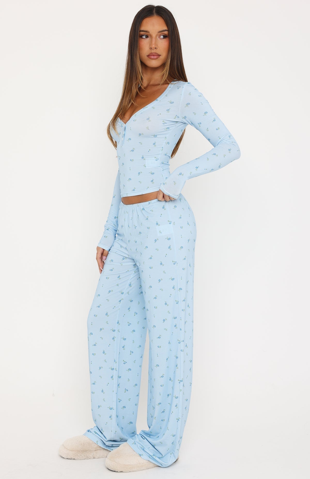 Dreamy Pyjama Pants Blue Ditsy